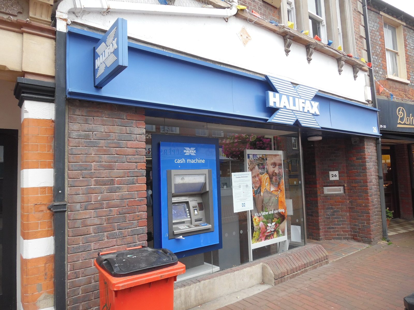A Halifax bank branch on a British high street