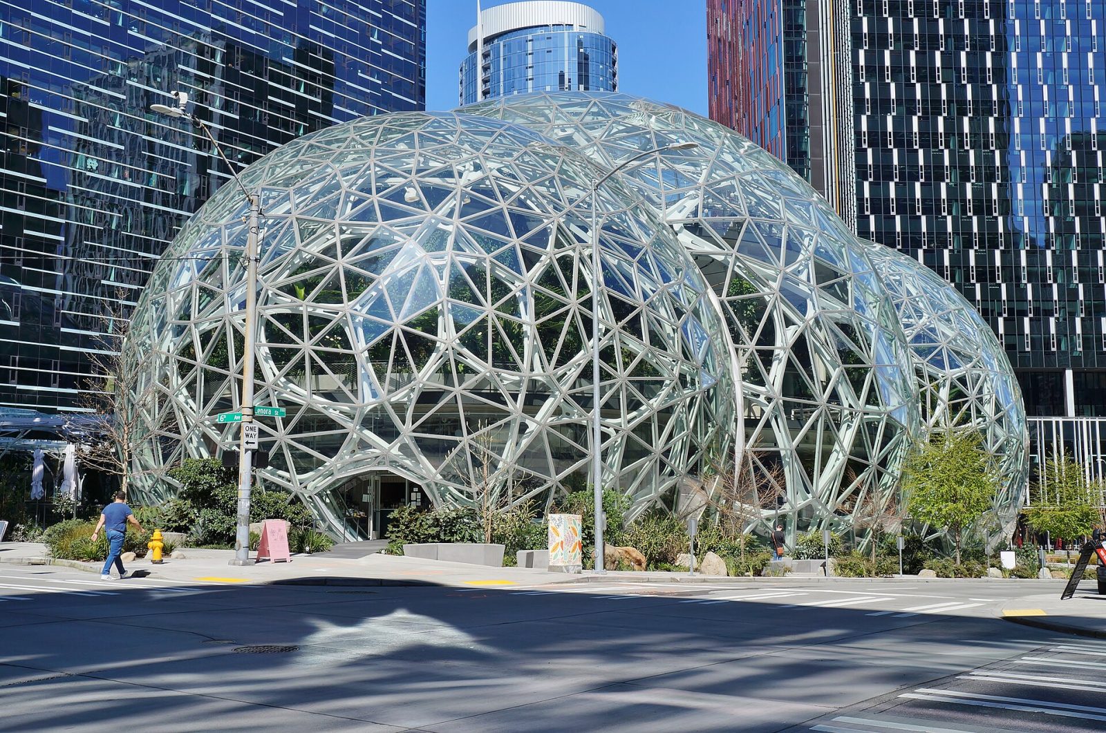The Amazon Spheres at the company's Seattle headquarters