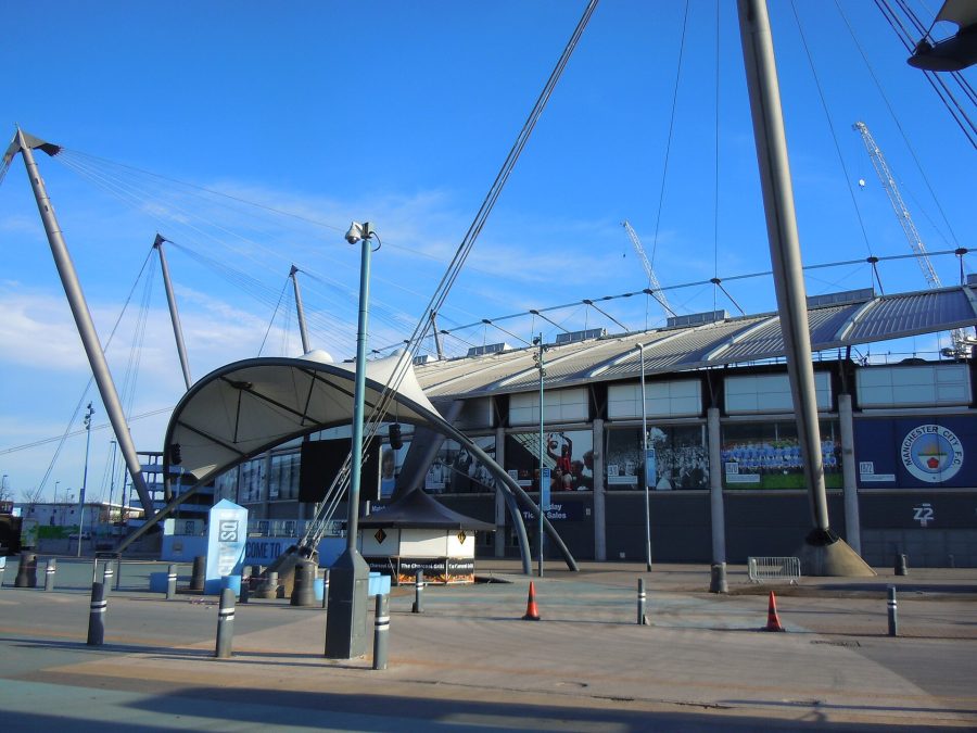 The Etihad Campus, home of Manchester City's teams