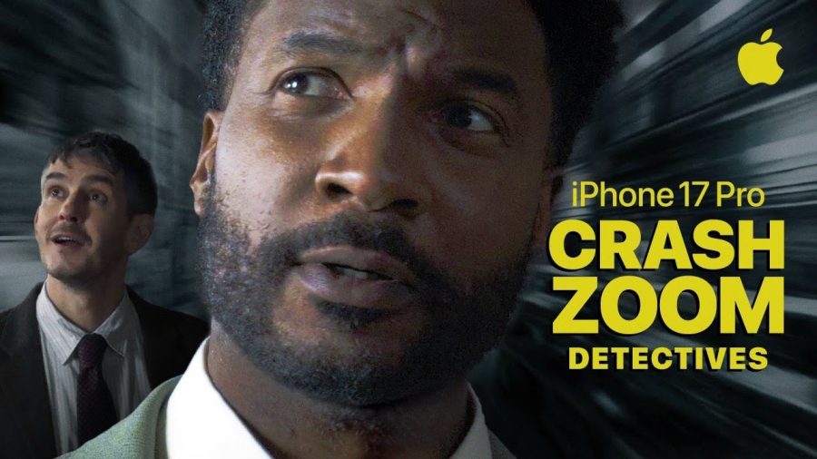Frame from Apple's Detectives film for the iPhone 17 Pro, the newest entry in the Shot on iPhone campaign