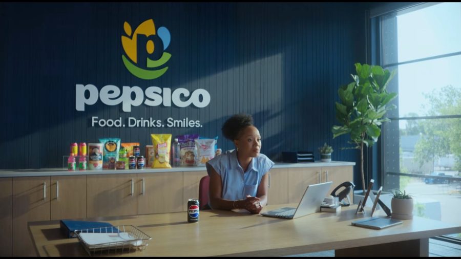 A PepsiCo office with its brands on display in the film The Pitch