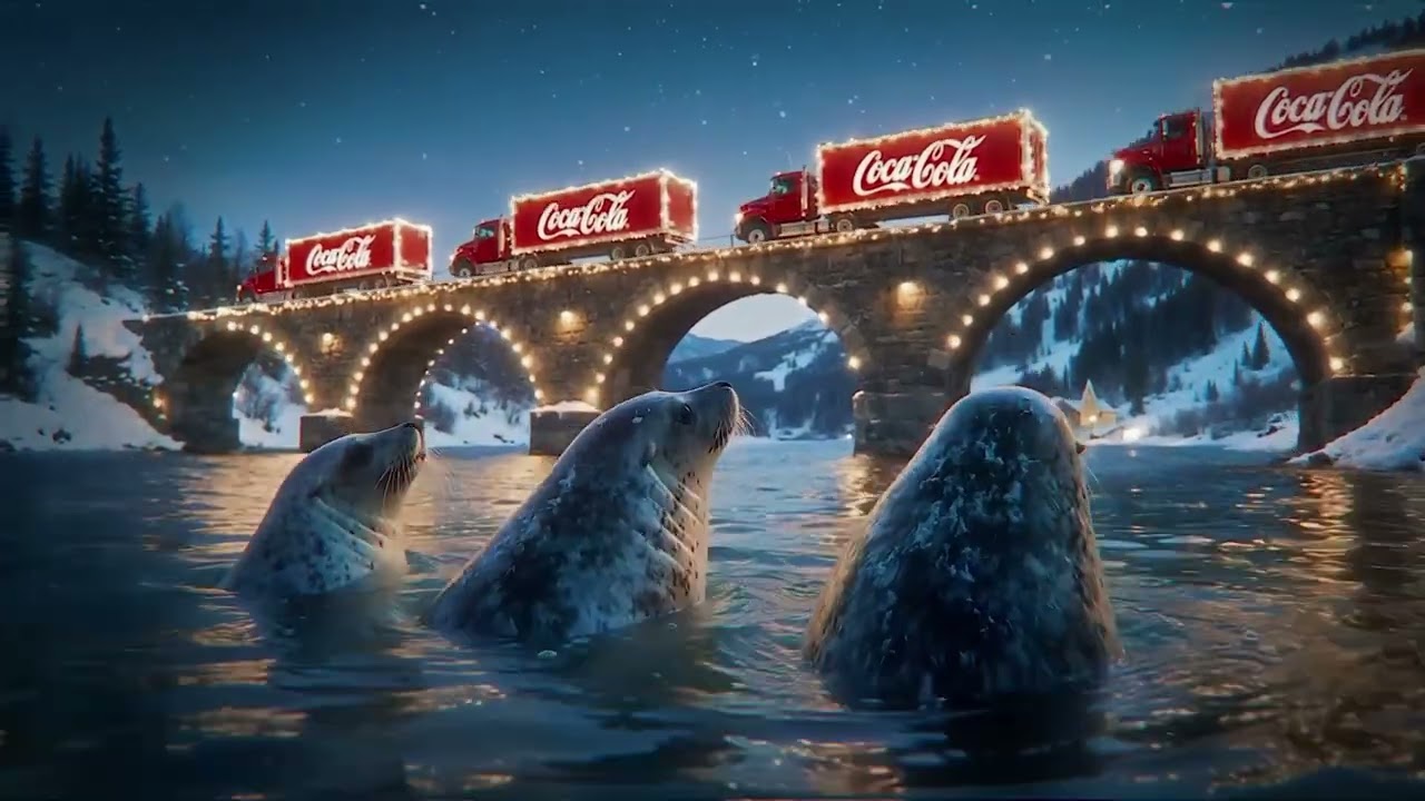 Coca-Cola, Holidays Are Coming AI-generated Christmas advert, TV, 2025, Silverside and Secret Level