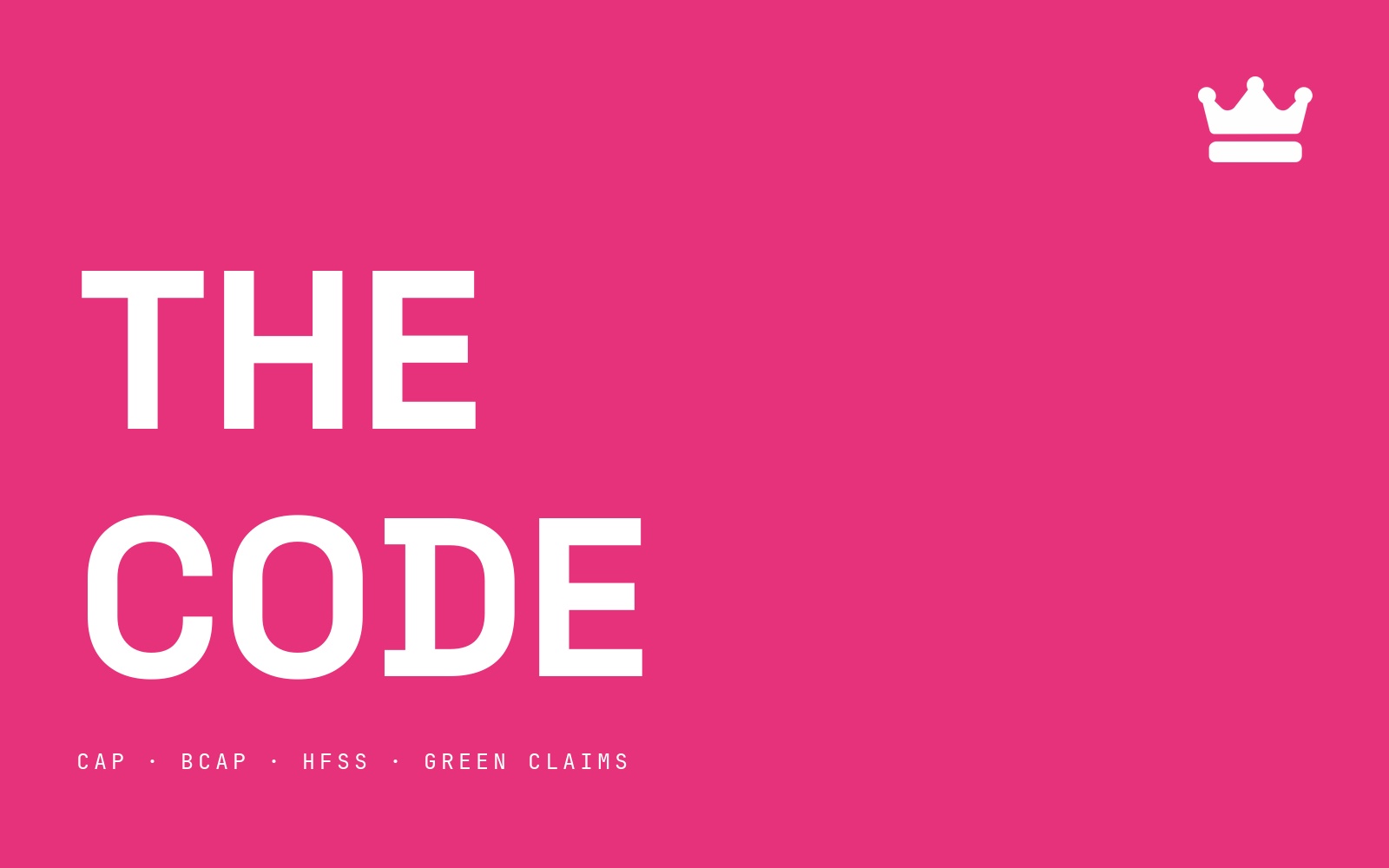 Ad Ranking cover: The Code. CAP, BCAP, HFSS and green claims explained