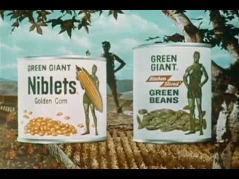 Green Giant, Jolly Green Giant mascot, TV, 1960s, Leo Burnett