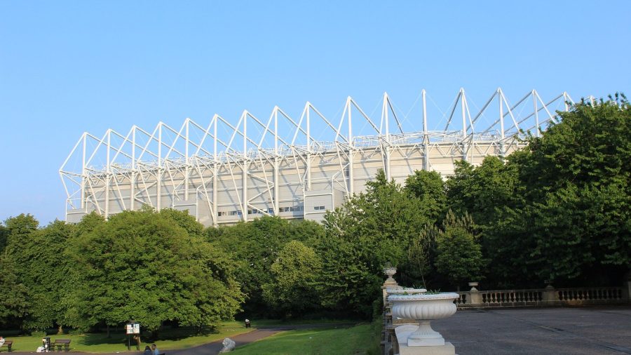 St James' Park, Newcastle United's stadium, seen from Leazes Park