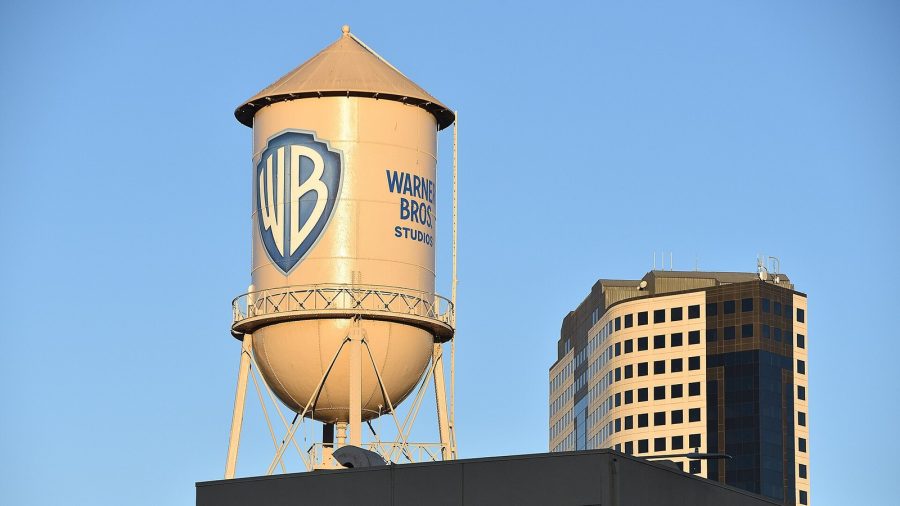 The Warner Bros. Studios water tower in Burbank, California